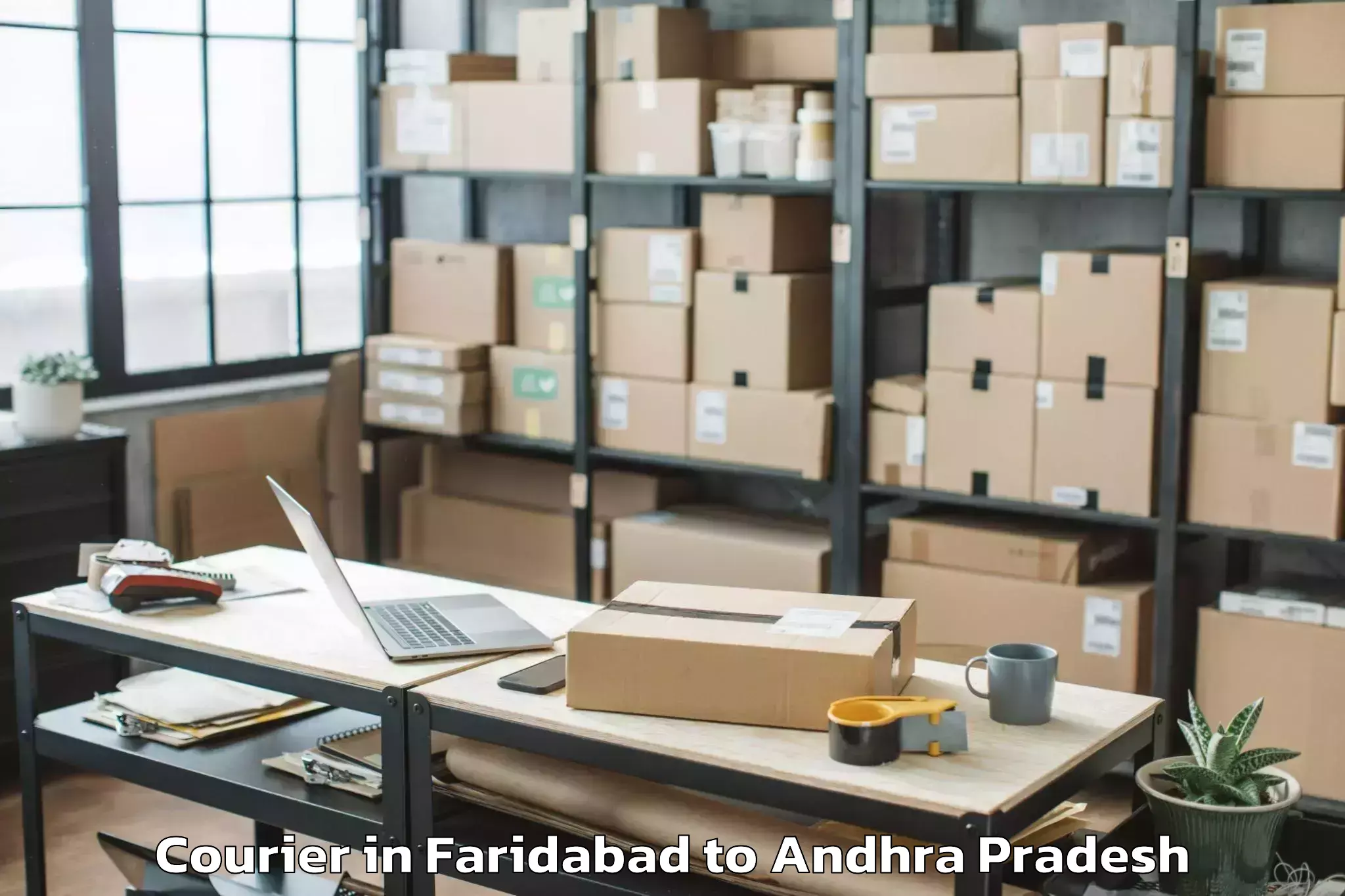 Top Faridabad to Vontimitta Courier Available